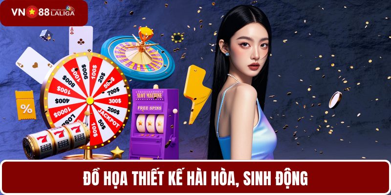 Đồ họa thiết kế hài hòa, sinh động