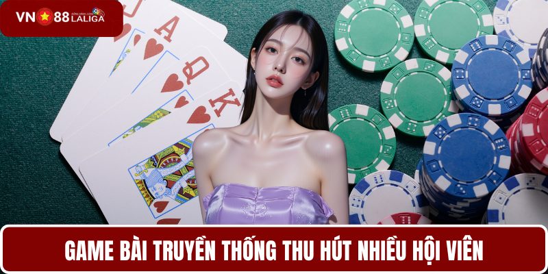 Game bài truyền thống thu hút nhiều hội viên